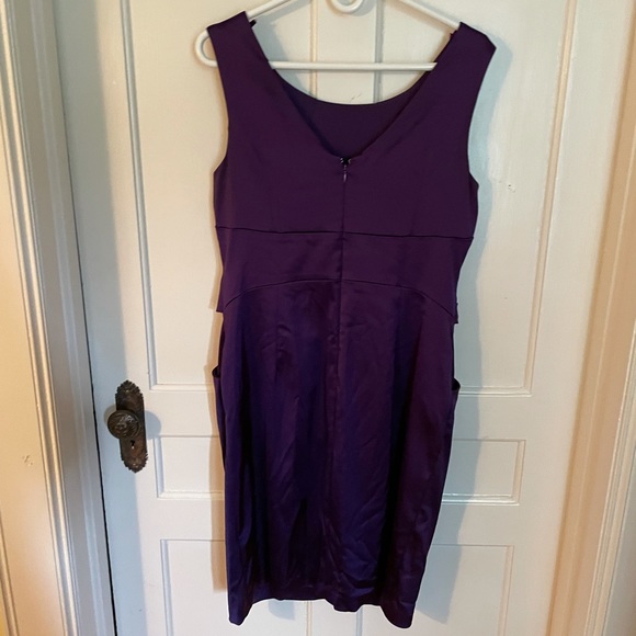 Purple Satin Le Chateau Party Dress - Picture 3 of 6